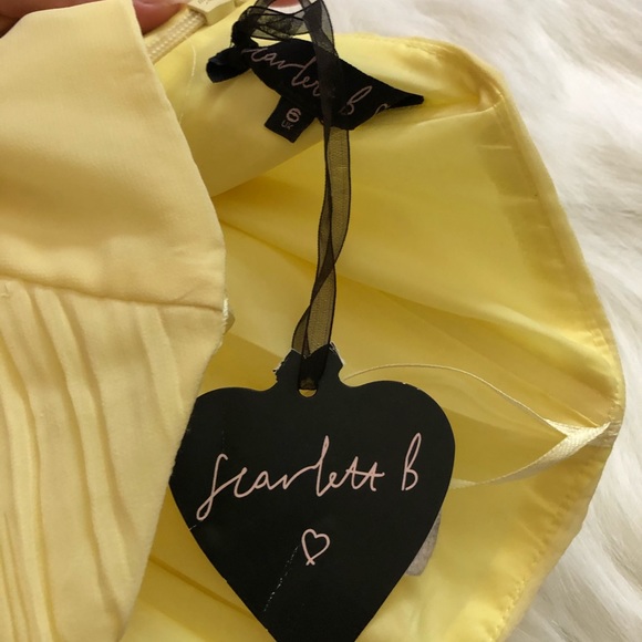 Yellow strapless dress - Picture 5 of 5